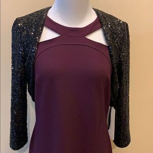 Carmen Marc Valvo sequin bolero jacket
